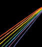 Rainbow thread through needle, macro photography Print - Image 2