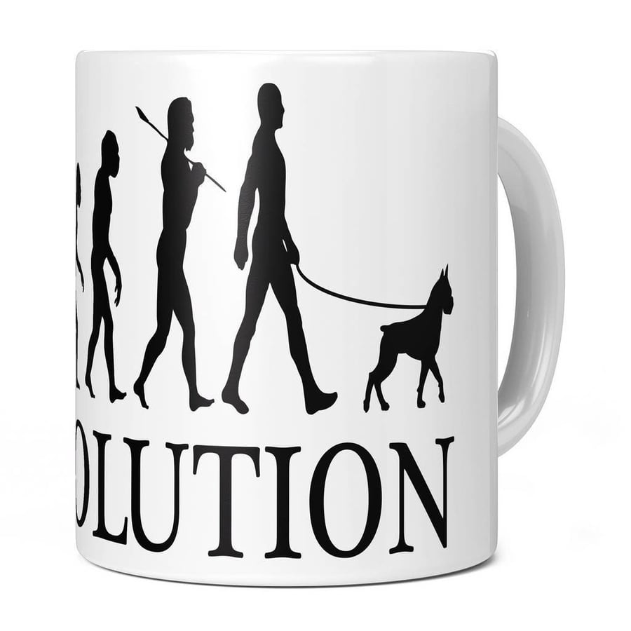 Boxer Dog Evolution 11oz Coffee Mug Cup - Perfect Birthday Gift for Him or Her P