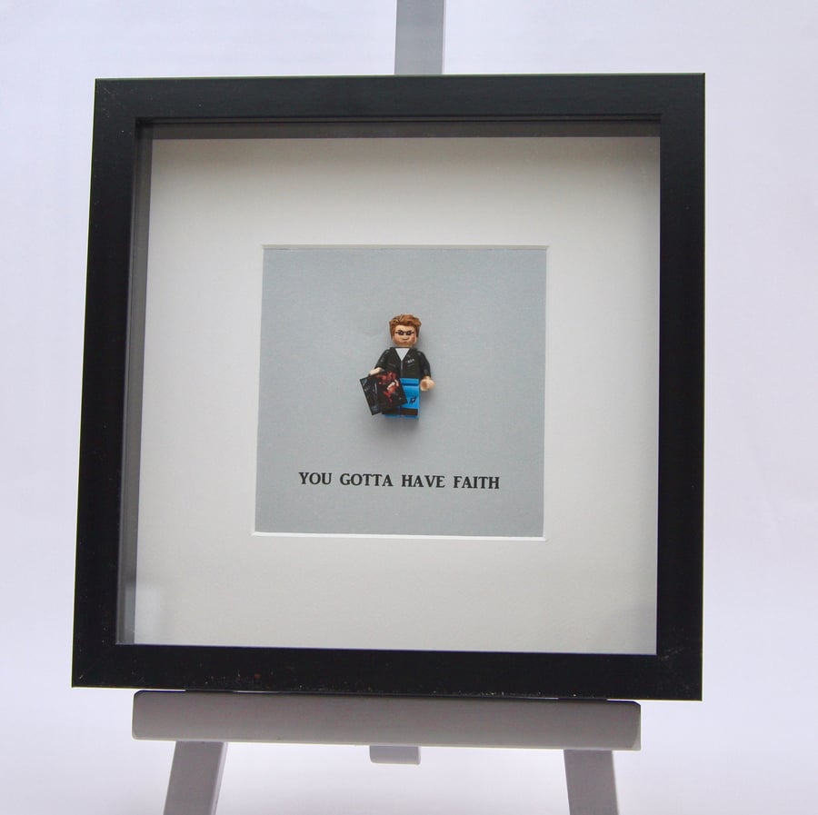 George Michael (Faith) custom mini Figure frame.
