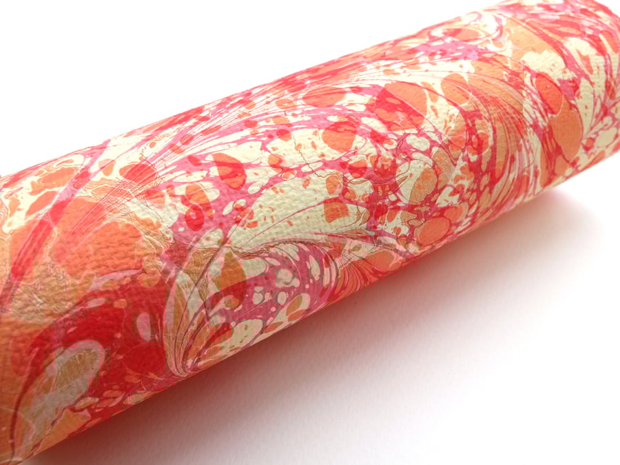 A4 Marbled handmade Nepalese khadi paper sheet double marbled 