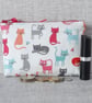 Large coin purse, pouch, cats - Image 3