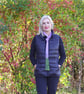 Handmade Felted Wool Decorative Scarf Tie – Lavender Design