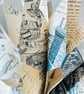 Vintage Book Paper Snowflakes, Hanging Christmas Decorations - Image 5