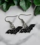 Gothic Bat Dangle Earrings