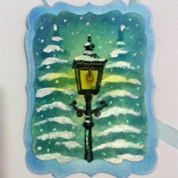 Narnia Lamp Post Card Topper