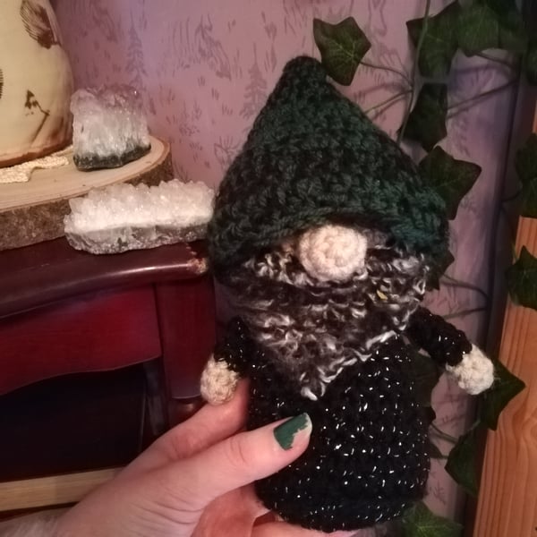 Crochet Gothic Gnome