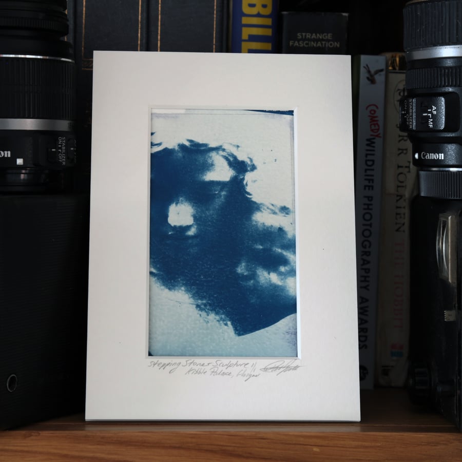 Cyanotype Photo O.O.A.K. Stepping Stones Detail Glasgow Kibble Palace
