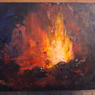 Eruption (Original Landscape Painting)