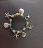 Elasticated nautical charm and bead bracelet - Image 2