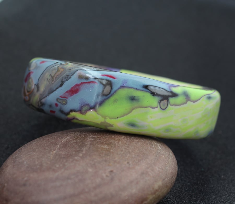 Abstract Pattern in Precious Colours - Designer Bangle - Handmade - Unique