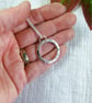 Silver Circle Necklace with 'Eternal Love' Message Inside - Image 4