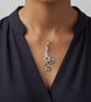 Cherry Blossom Silver Pendant - Image 1