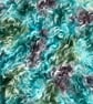 Hand dyed Helmbold mohair fur fabric "Sea Foam" on 40mm wavy