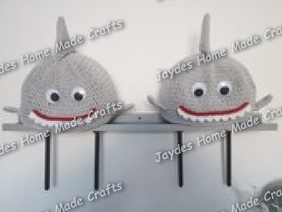 Baby Shark Crochet Headrest Covers