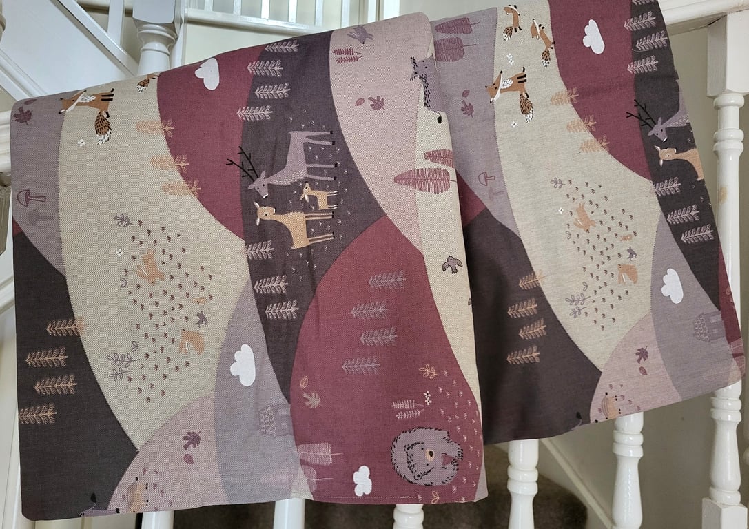 Woodland Animals Handcrafted Baby Quilt 