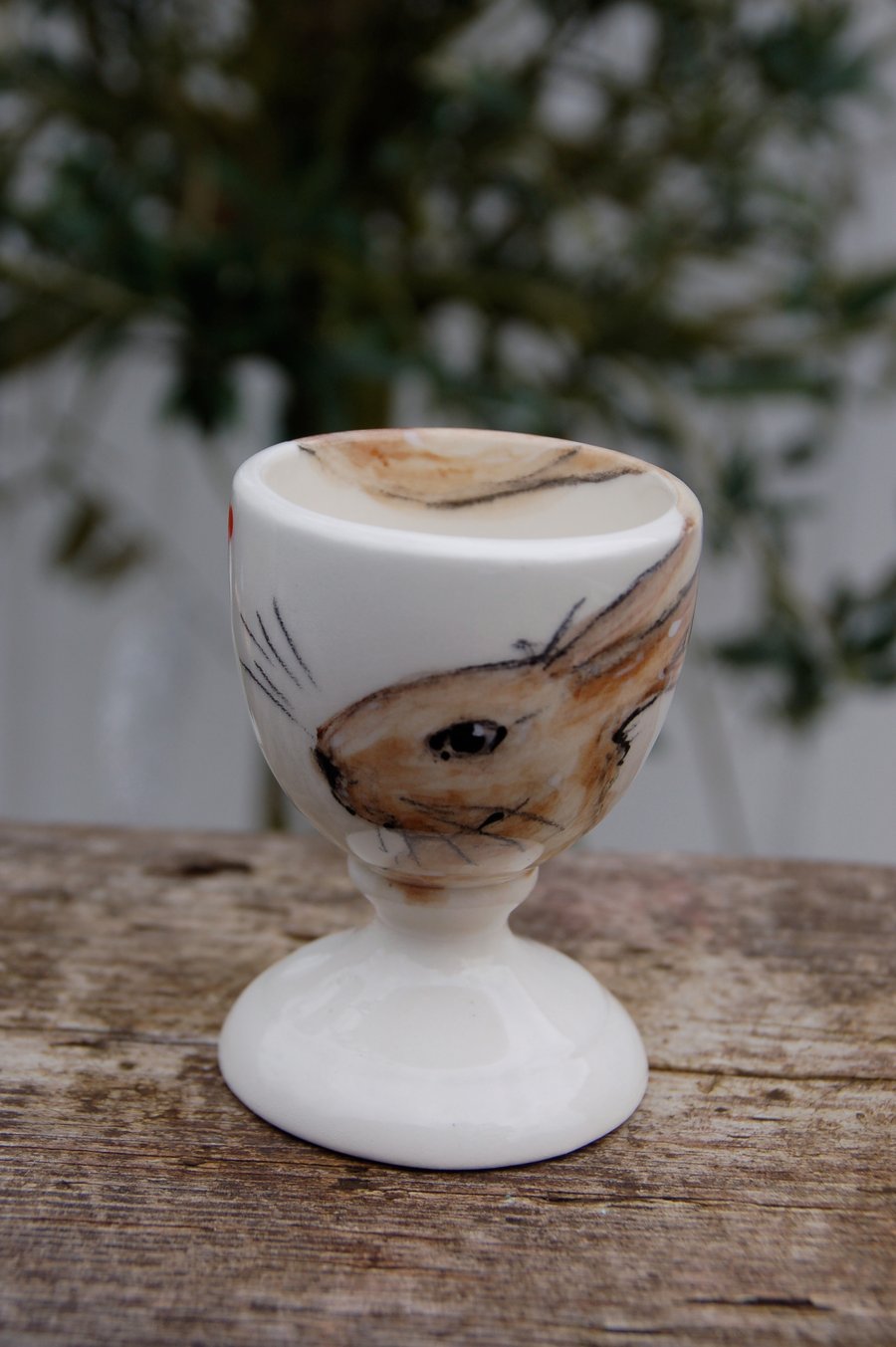 hare egg cup