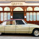 Citroen DS21 Pallas at the Griffin, Glasgow Signed Mounted Print FREE DELIVERY