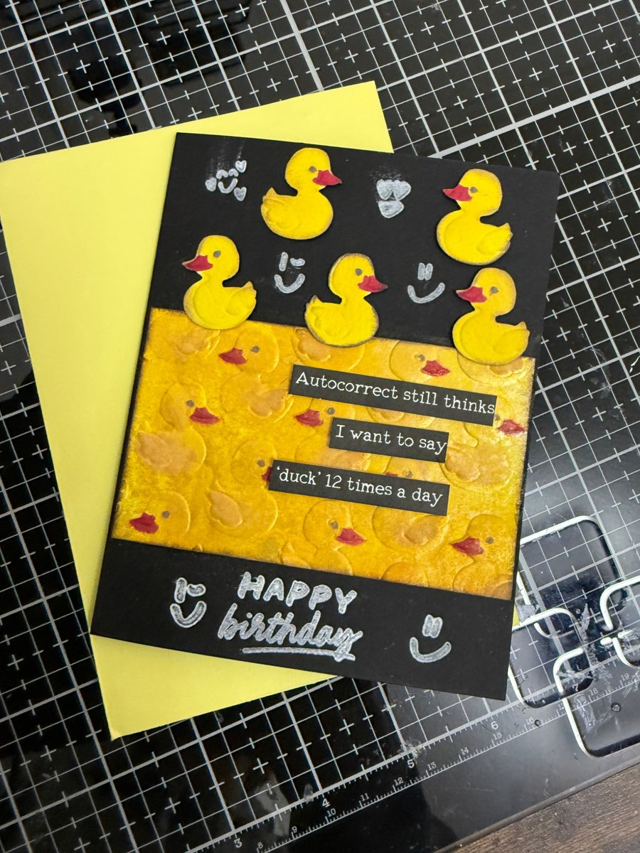 Handmade birthday humorous card 