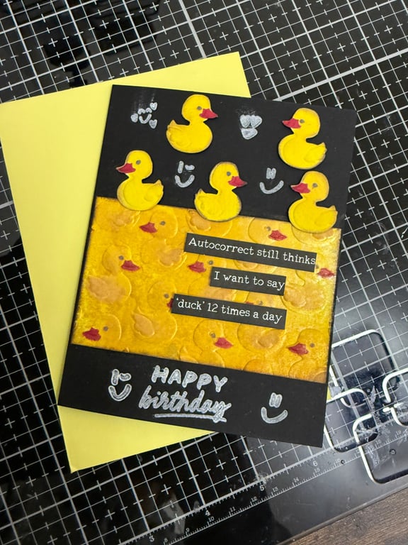 Handmade birthday humorous card 