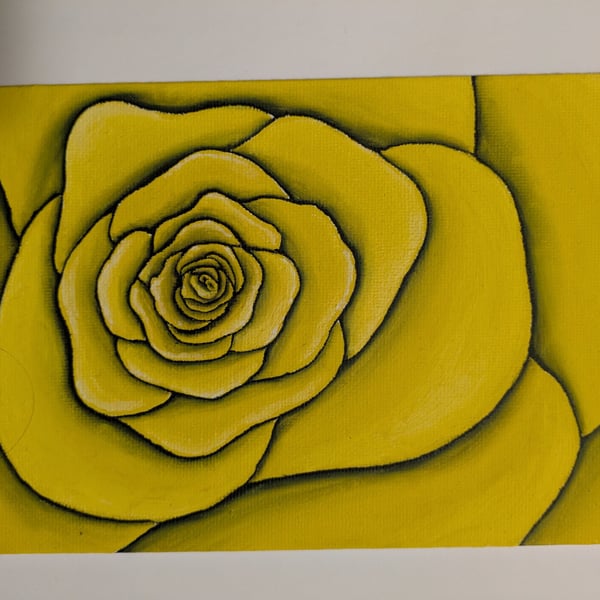 Yellow Rose Oil painting. 2026-08-14