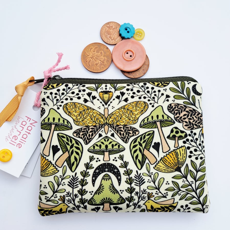 Toadstool Fabric Coin Purse 