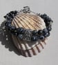 Snowflake Obsidian Gemstone Beaded Chakra Bracelet "Virtuosity" - Image 2