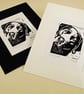 Black Labrador Dog - Original Hand Pulled Linocut Print - Image 3