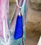 Sparkly Blue Glass Pendant - 1261 - Image 1