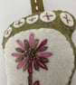 Hanging new baby footprint gift for birth, first Christmas, nursery, christening - Image 3