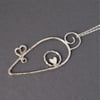 Funny little mouse necklace