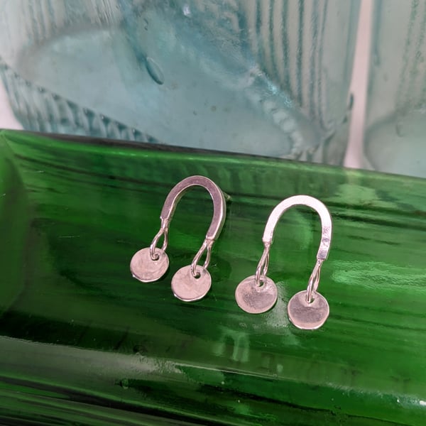 Sterling silver arc studs 