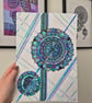 A4 Through The Kaleidoscope Original - Unframed Psychedelic Nostalgic Art - Image 4
