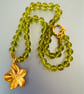 Peridot green beaded necklace  - Image 4