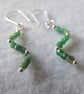 Unique Sterling Silver and Emerald Earrings  - Image 7