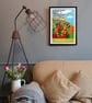 Edinburgh Castle travel poster print by Susie West - Image 5