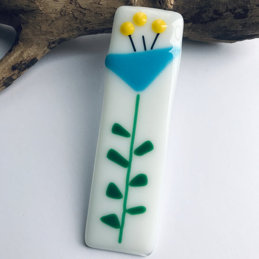 Blue flower wall hanging