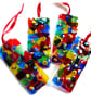 Patchwork Rainbow Fused Glass Lightcatcher - Image 1