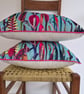 Printed Velvet Jungle Design Cushion Cover  - Image 2