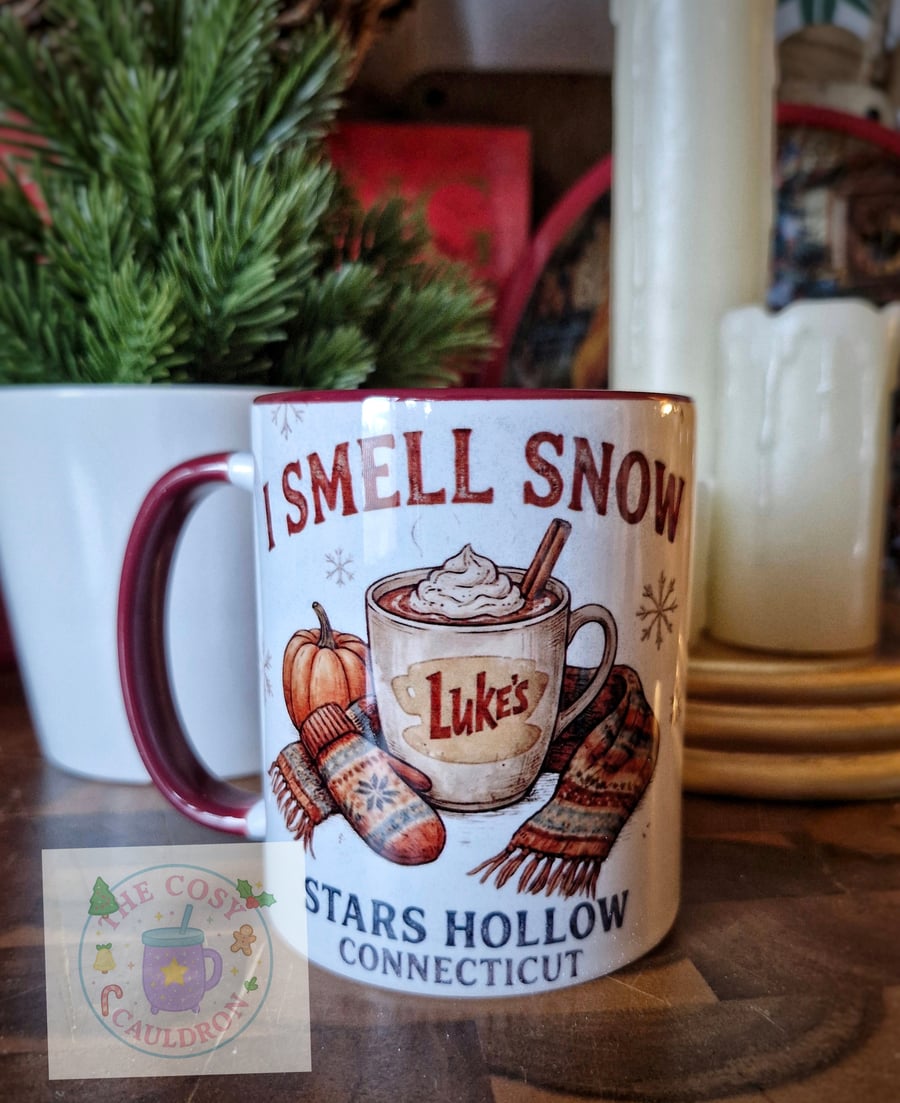 Gilmore Girls I Smell Snow Stars Hollow Mug 