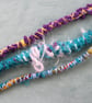 Arty Dreads for Shoulder Length Hair (mainly Turquoise, yellow & purple) - Image 3