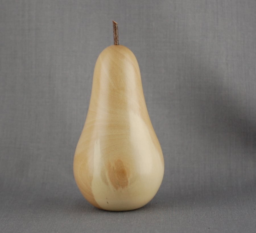Collectible Wooden Pear 