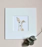 Lottie the Whippet - Original Hand Drawn Dog Illustration