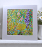 Wildflower acrylic painting - impasto - letterbox gift - mounted - semi abstract - Image 5