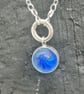 spinning sea marble silver pendant - Image 6
