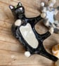 cat ring dish - ceramic cute cat trinket bowl, customised cat - Image 2