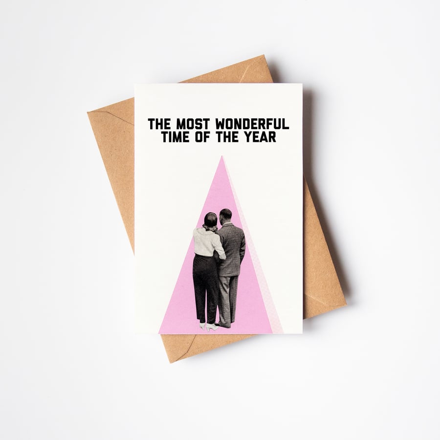 Romantic Christmas Card - The Most Wonderful Time of the Year