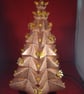 Ceramic Glittery Copper Xmas Christmas Tree Table Lamp Ornament Decoration. - Image 2