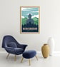 Borobudur retro travel poster, Borobudur print, Indonesia travel poster - Image 3