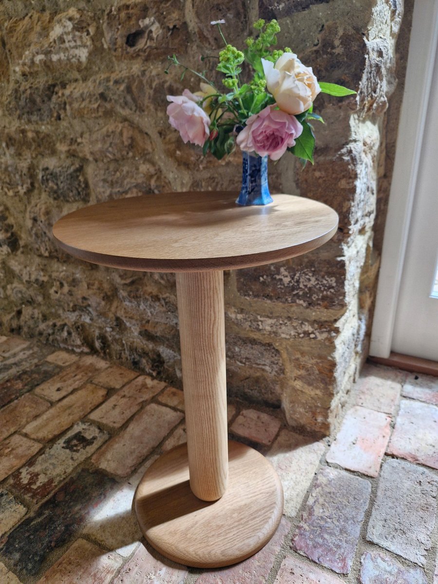 Turned Table in Oak and Ash