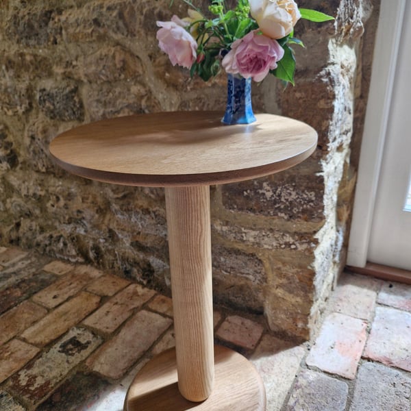 Turned Table in Oak and Ash